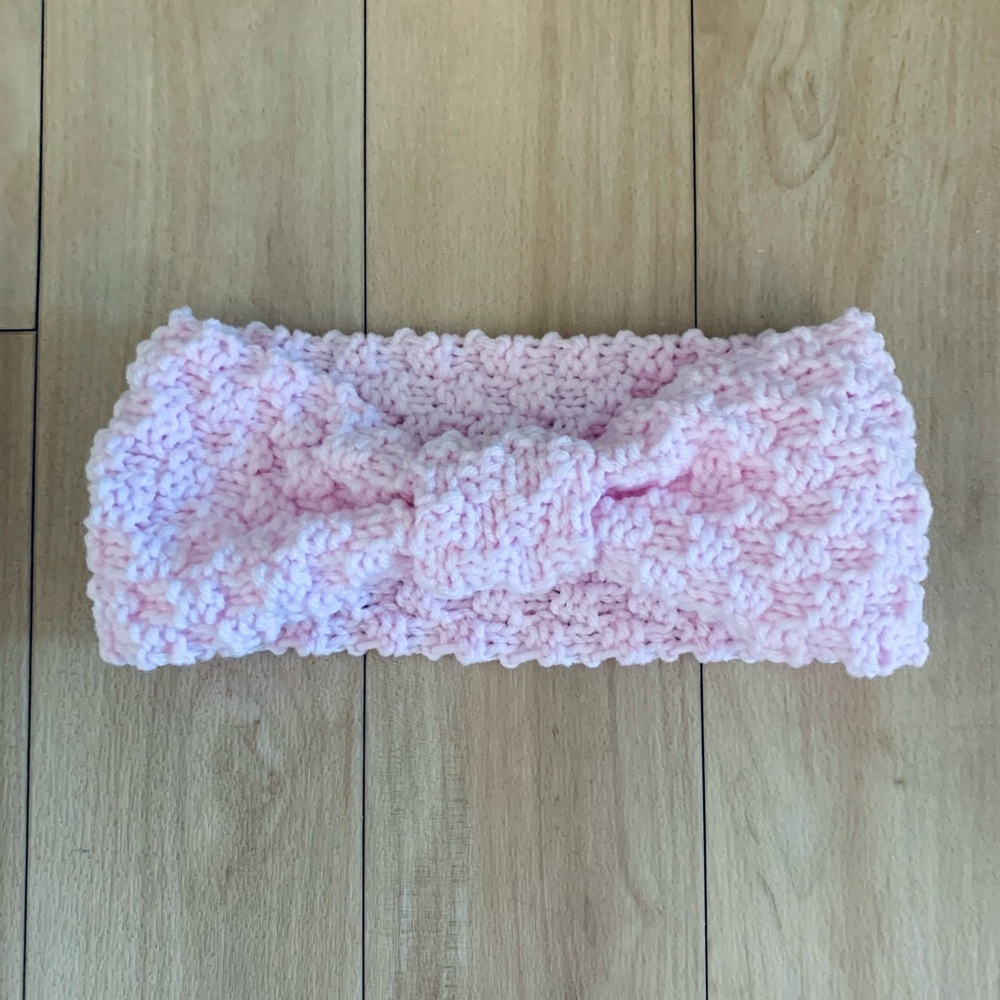 Handmade Blush Pink Knit Headband